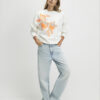 Cream Floral Sweatshirt