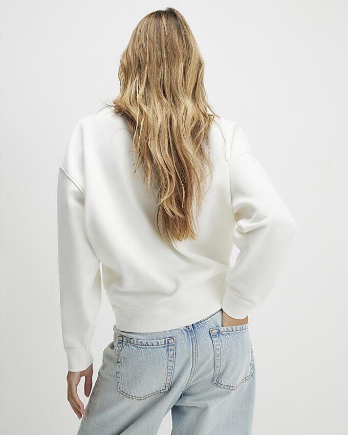 Cream Floral Sweatshirt