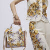 Cream Floral Tote Bag