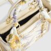 Cream Floral Tote Bag