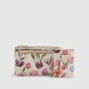 Cream Floral Travel Wallet Bundle