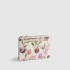 Cream Floral Travel Wallet Bundle
