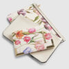 Cream Floral Travel Wallet Bundle
