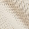 Cream Fringe Hem Rib Jumper