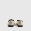 Cream Gold Trim Loafers