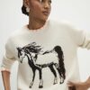 Cream Horse Western Jumper