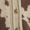 Cream Knitted Cow Print Cardigan