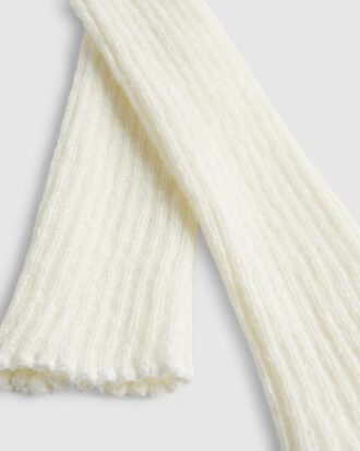 Cream Knitted Ribbed Leg Warmers Cream Knitted Ribbed Leg Warmers