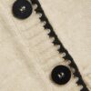 Cream Knitted Tie Neck Waistcoat