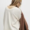 Cream Knitted V Neck Cardigan