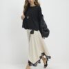 Cream Lace Hybrid T-Shirt Maxi Dress