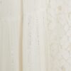 Cream Lace Mix Long Sleeve Shirt