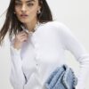 Cream Lace Trim Cardigan
