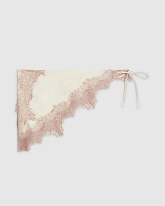 Cream Lace Trim Hip Scarf Cream Lace Trim Hip Scarf