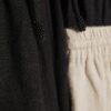 Cream Linen Blend Shorts
