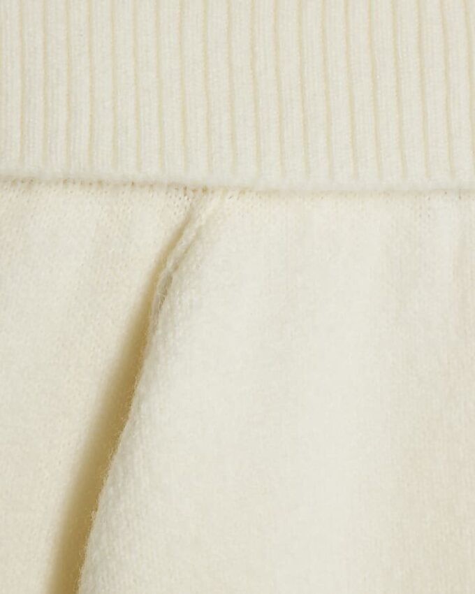 Cream Long Sleeve Bardot Jumper