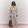 Cream Long Sleeve Borg Zip Up Sweatshirt