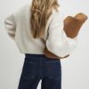 Cream Long Sleeve Embroidered Flower Jumper