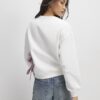 Cream Long Sleeve Paris Bow Sweatshirt