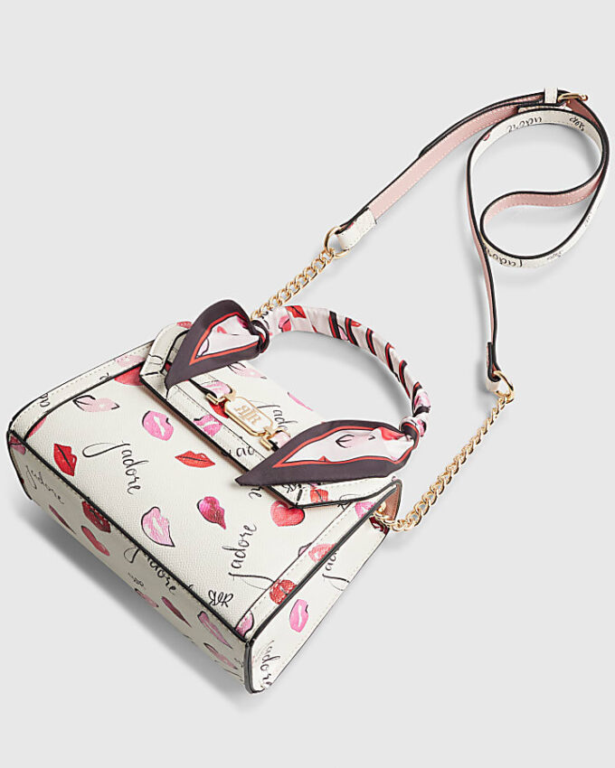 Cream Mini Jadore Tote Cross Body Bag