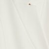 Cream Notch Collar Belted Wrap Coat