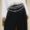 Cream Pearl Chain Belt
