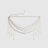 Cream Pearl Chain Belt