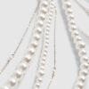 Cream Pearl Chain Belt