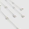 Cream Pearl Chain Belt