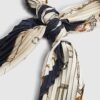 Cream Plisse Neck Scarf