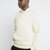Cream Regular Fit Essential Hoodie