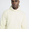 Cream Regular Fit Essential Hoodie