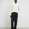 Cream Regular Fit Funnel Neck Sweatshirt