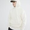 Cream Regular Fit Long Sleeve Hoodie