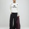 Cream Regular Fit Montprix Knitted Sweatshirt