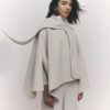 Cream Scarf Cape
