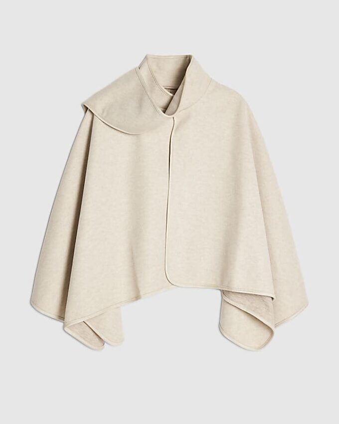 Cream Scarf Cape