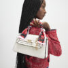 Cream Scarf Handle Tote Bag