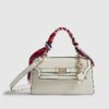 Cream Scarf Handle Tote Bag