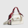 Cream Scarf Handle Tote Bag