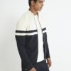 Cream Slim Fit Colour Block Shacket