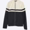 Cream Slim Fit Colour Block Shacket