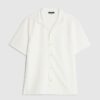 Cream Slim Fit Revere Shirt