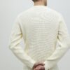 Cream Slim Fit Waffle Knit Jumper