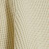 Cream Slim Fit Waffle Knit Jumper