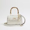 Cream Small Top Handle Tote Bag