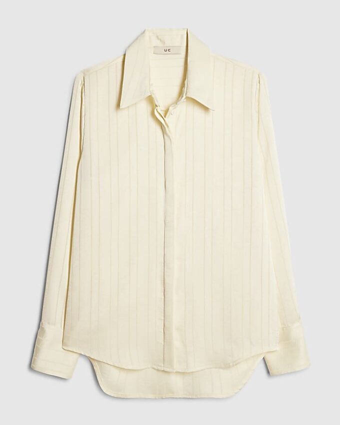 Cream Stripe Blouse