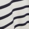 Cream Striped Ribbed Button Jumper