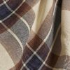 Cream Tartan Print Short Sleeve Top