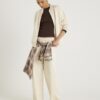 Cream Wide Leg Joggers